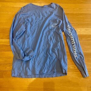 Vineyard Vines Men's Blue Long Sleeve Shirt